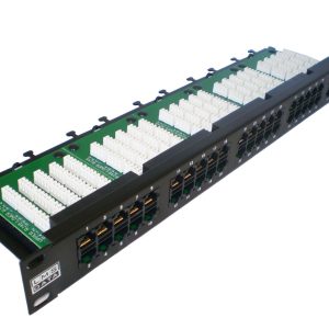 Telephone UTP patch panel, 50 ports, 2U