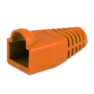 RJ45B-ORG9__76431-1 RJ45 connector boot (Cat6), orange colour