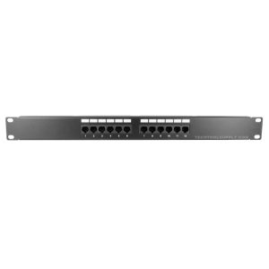 VER-MPP6U-03857-2 Cat6 UTP patch panel, 12 ports, 1U