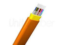 Optical cable, indoor, GJFJV, tight buffer, multimode OM2 50/125μm, 12 fibres, outer dia = 6.5±0.1mm, LS