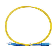 FC/UPC to FC/UPC optical patch cord, singlemode 9/125μm, simplex, 3.0mm cable, 1 metre length, PVC