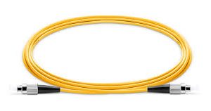 FC/UPC to FC/UPC optical patch cord, singlemode 9/125μm, duplex, 3.0mm cable, 1 metre length, PVC