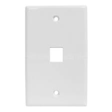 Face plate, USA type with shutter,115x70mm, 1 port