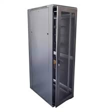 download-71 Floor standing network cabinet, 42U, W600 x D800 for 19" equipment with tempered glass front door, solid metal back door, removable side panels and accessories