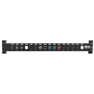 Blank patch panel UTP, 16 ports