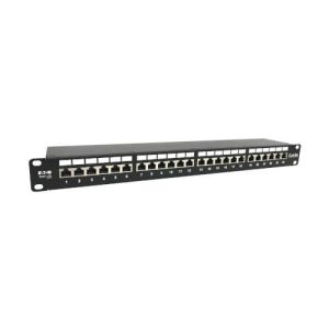 n2520246ash-front-l Cat6A STP/FTP patch panel, 24 ports, 1U